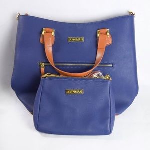 JOY & IMAN Alexandria Leather Tote and Crossbody
